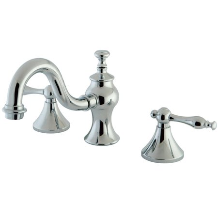 KINGSTON BRASS KC7161NL 8" Widespread Bathroom Faucet, Polished Chrome KC7161NL